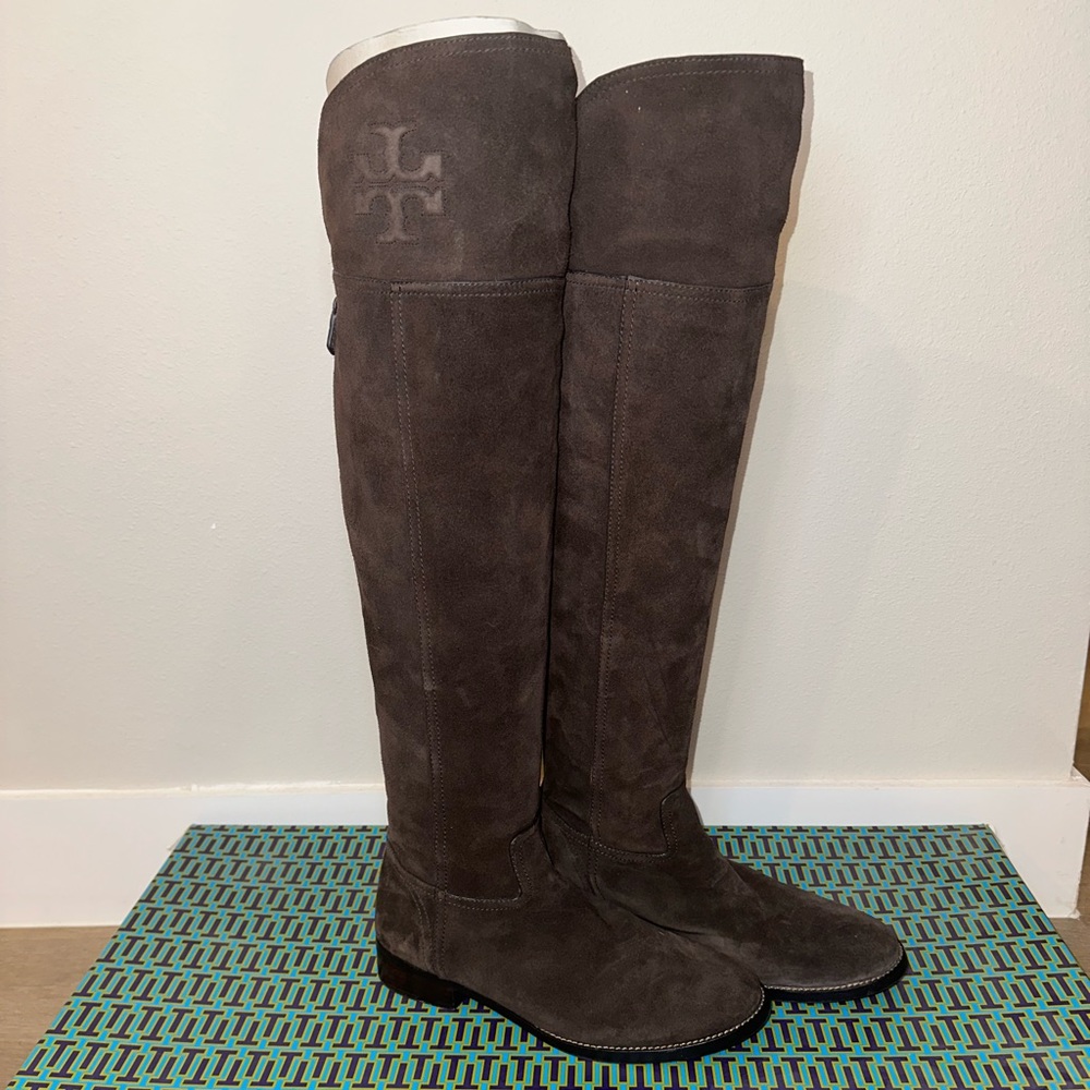 Tory Burch Deep Brown Over the Knee Riding Boots